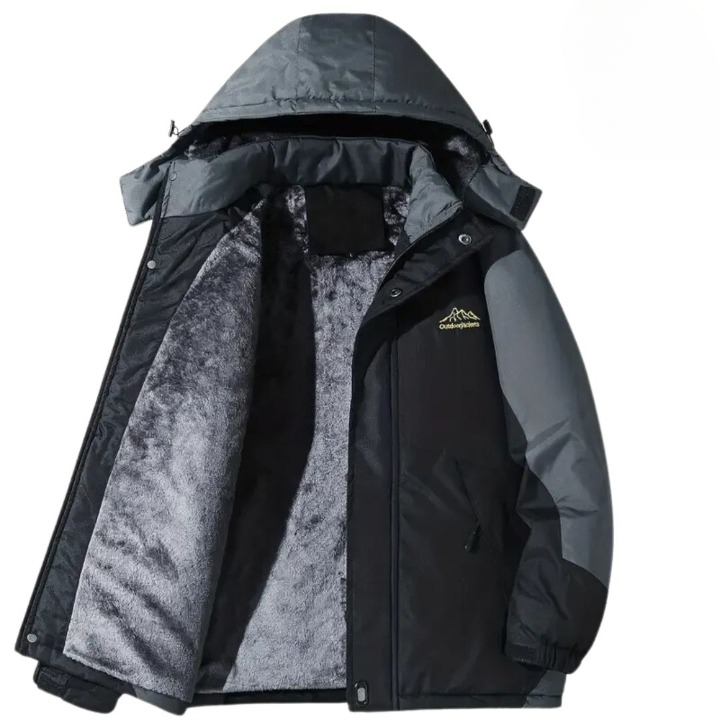 Herren-Outdoorsjacke mit Kapuze - Wasserdicht, Winddicht
