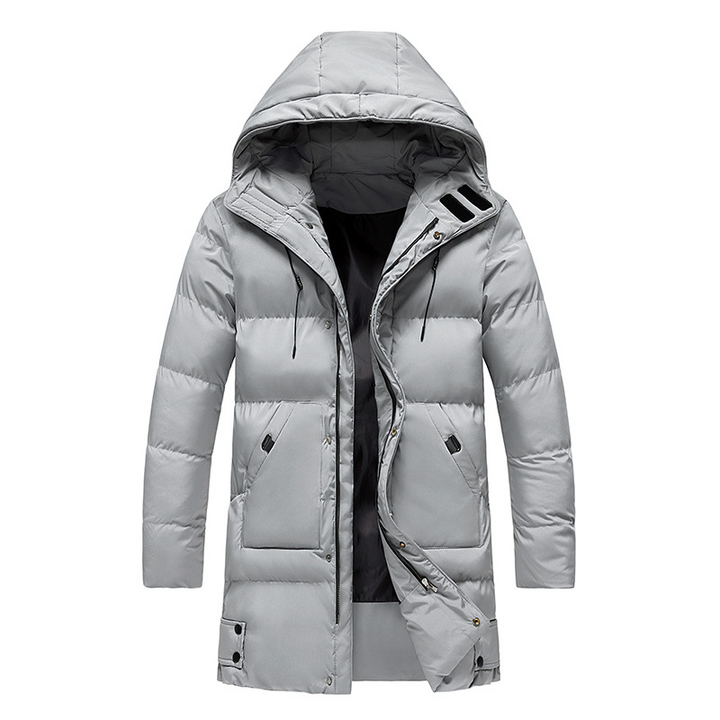 Herren Parka: langer, wasserdichter und wärmender Mantel, ideal für kalte Tage, stilvoll und vielseitig einsetzbar.