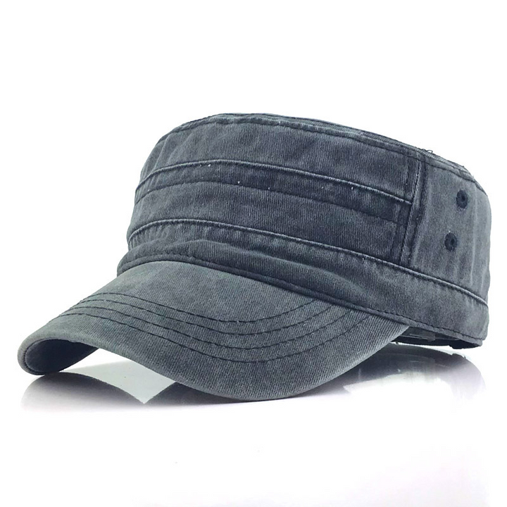 "Herren Retro Army Mütze in klassischem Design mit modernem Touch. Verstellbare Größe, langlebiges Material, ideal für Herren