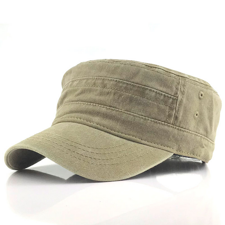 "Herren Retro Army Mütze in klassischem Design mit modernem Touch. Verstellbare Größe, langlebiges Material, ideal für Herren