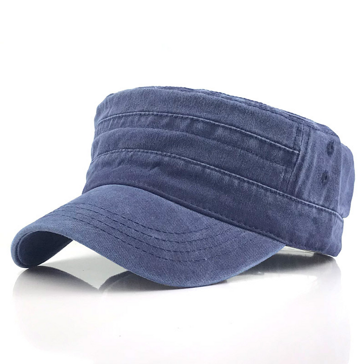 "Herren Retro Army Mütze in klassischem Design mit modernem Touch. Verstellbare Größe, langlebiges Material, ideal für Herren