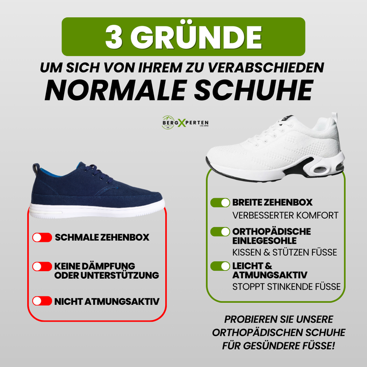 "Herren Schuhe mit ergonomischer Sohle, breitem Zehenraum, orthopädischem Design, flexibler Sohle und rutschfestem Halt."