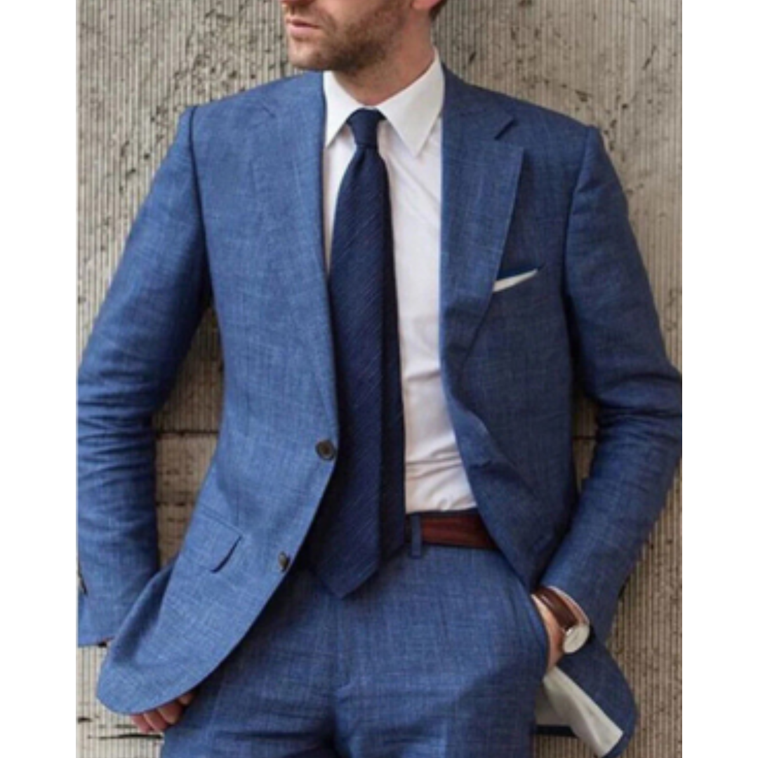 Herren Slim Fit Business Blazerjacke in Grau mit spitzem Revers, schmalem Schnitt und eleganter Silhouette, geeignet für Büro