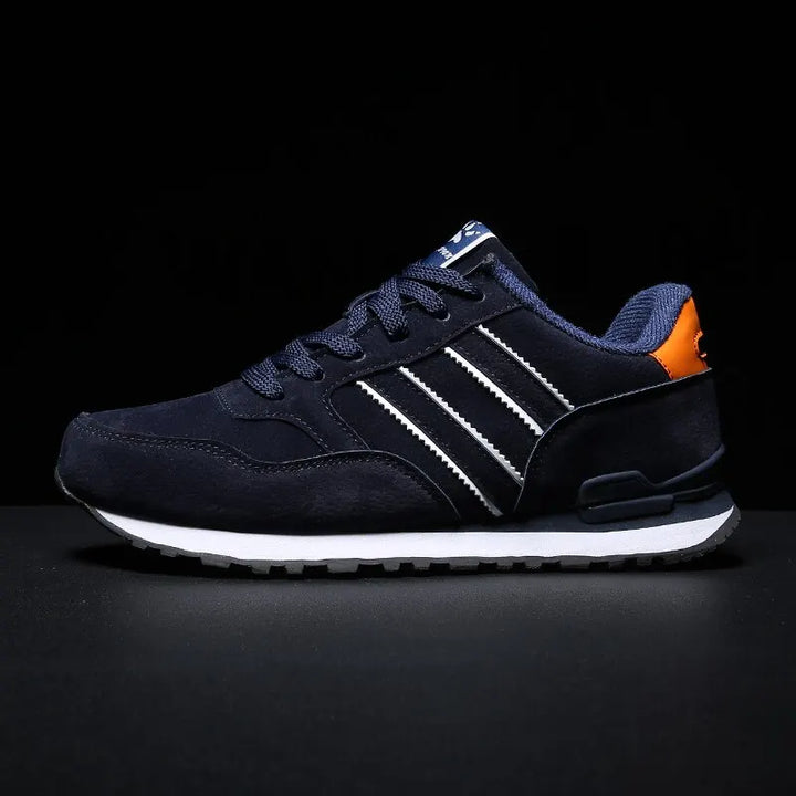 "Herren-Sneaker mit atmungsaktivem Design, Schnürverschluss und modischem Muster, ideal für Frühling und Herbst."