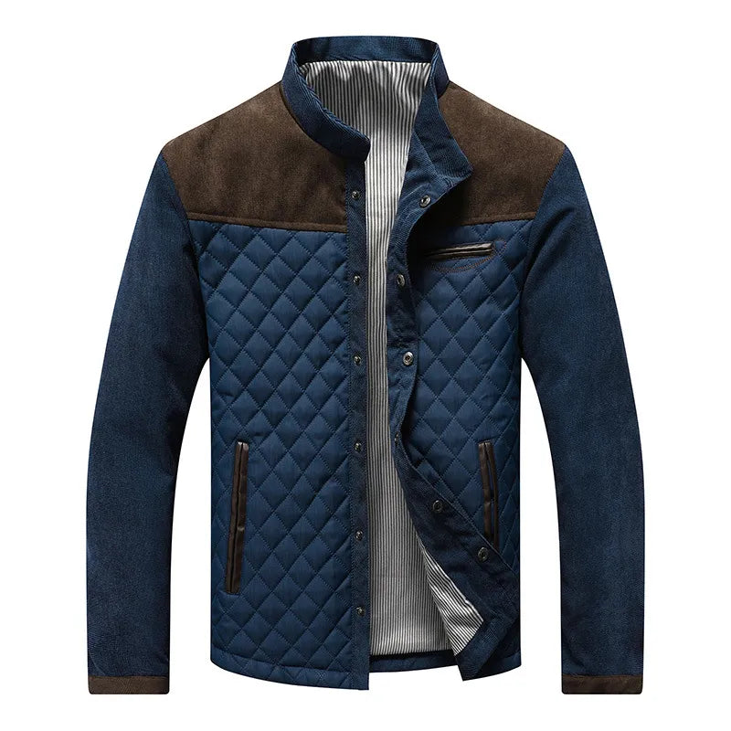 "Herren Steppjacke Braun, leicht, wasserdicht, vielseitig, elegantes Design, für jede Gelegenheit"