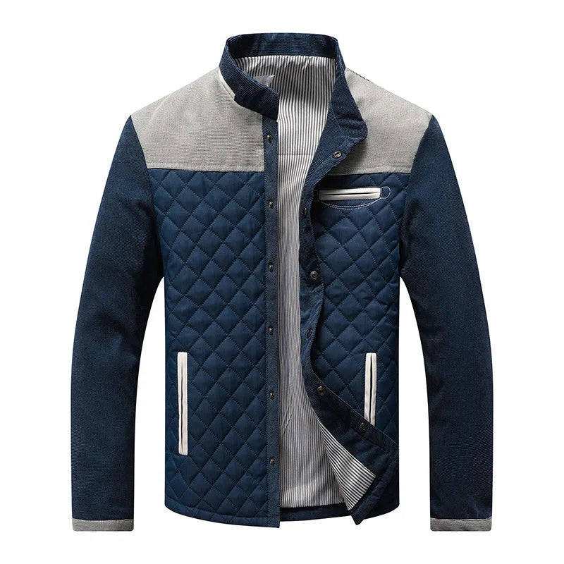 "Herren Steppjacke Braun, leicht, wasserdicht, vielseitig, elegantes Design, für jede Gelegenheit"
