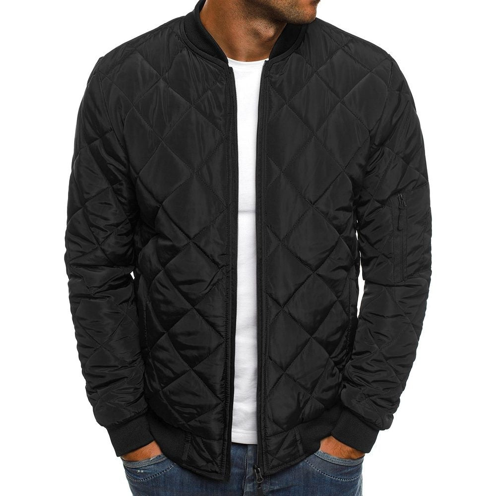 "Herren-Steppjacke, klassisches Design, verschiedene Farben, hochwertige Isolierung, perfekt für kalte Temperaturen."