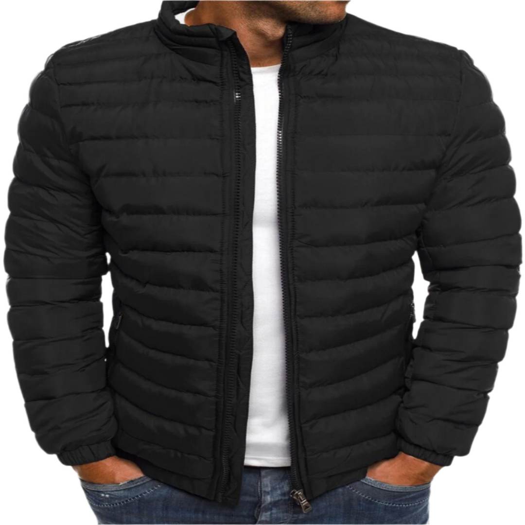 "Herren Steppjacke mit stilvollem Design, wärmeisolierend, leichte Steppung, ideal für Herbst- und Winterkleidung."