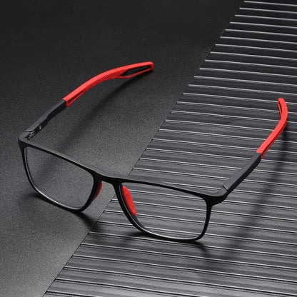 Herren Titanbrille, leichte, robuste Progressivgläser, Anti-Blau Licht Schutz, ideal für digitales Sehen, stilvoll.