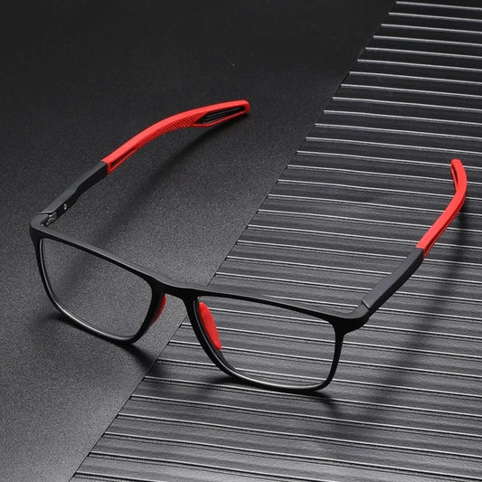 Herren Titanbrille, leichte, robuste Progressivgläser, Anti-Blau Licht Schutz, ideal für digitales Sehen, stilvoll.