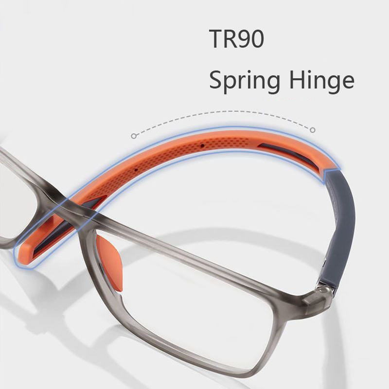 Herren Titanbrille, leichte, robuste Progressivgläser, Anti-Blau Licht Schutz, ideal für digitales Sehen, stilvoll.