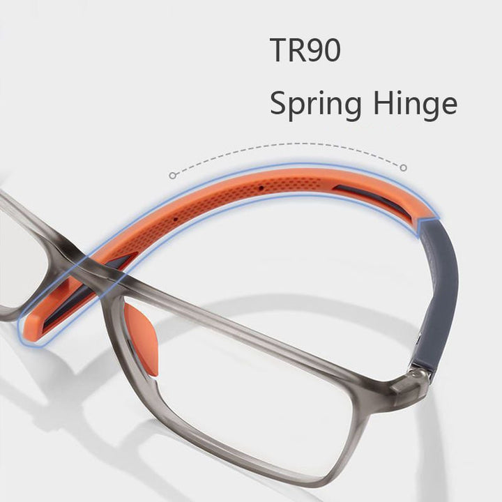 Herren Titanbrille, leichte, robuste Progressivgläser, Anti-Blau Licht Schutz, ideal für digitales Sehen, stilvoll.