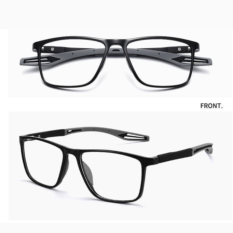 Herren Titanbrille, leichte, robuste Progressivgläser, Anti-Blau Licht Schutz, ideal für digitales Sehen, stilvoll.