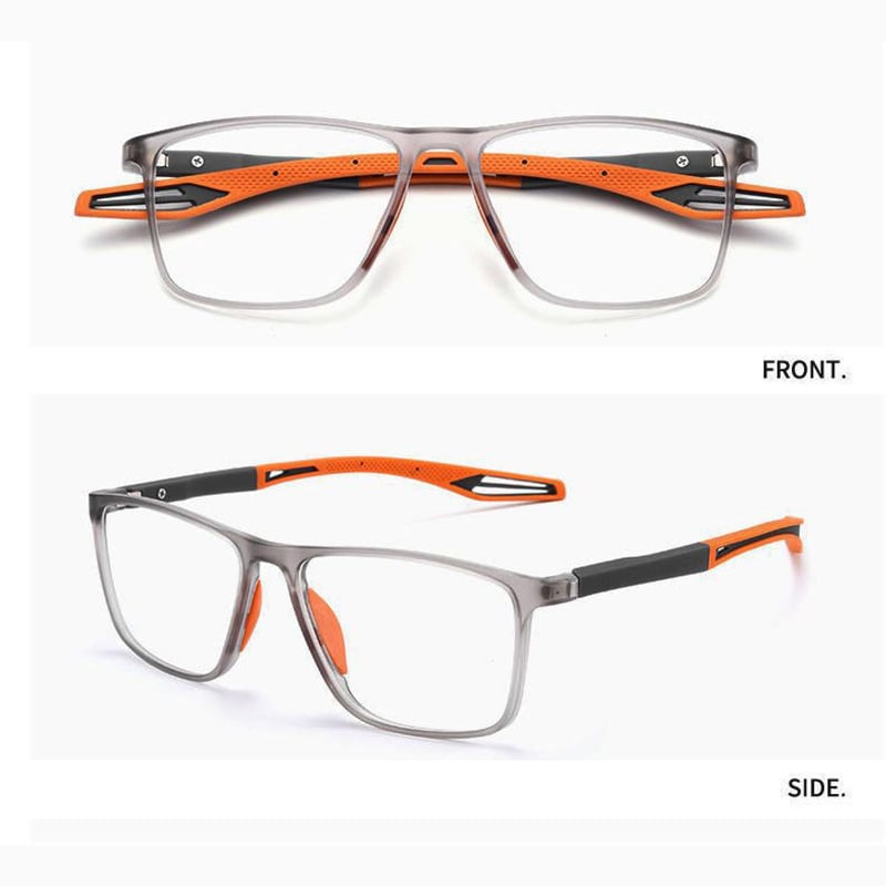 Herren Titanbrille, leichte, robuste Progressivgläser, Anti-Blau Licht Schutz, ideal für digitales Sehen, stilvoll.