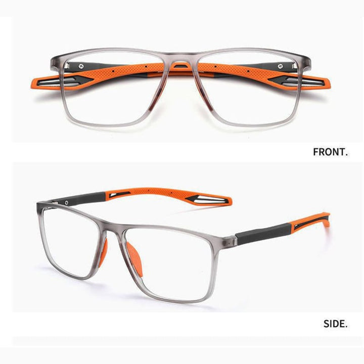 Herren Titanbrille, leichte, robuste Progressivgläser, Anti-Blau Licht Schutz, ideal für digitales Sehen, stilvoll.