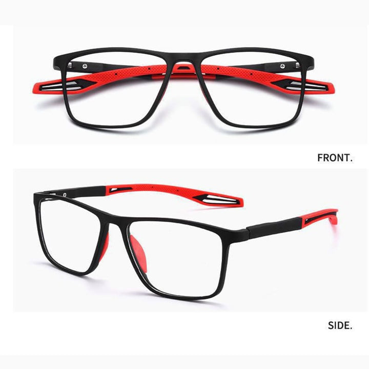 Herren Titanbrille, leichte, robuste Progressivgläser, Anti-Blau Licht Schutz, ideal für digitales Sehen, stilvoll.
