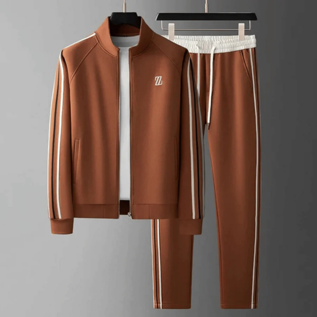 "Herren Trainingsanzug Set mit Reißverschluss, schlanke Passform, sportliches Design, ideal für Sport und Freizeitaktivitäten