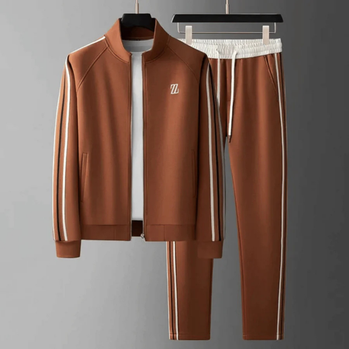 "Herren Trainingsanzug Set mit Reißverschluss, schlanke Passform, sportliches Design, ideal für Sport und Freizeitaktivitäten