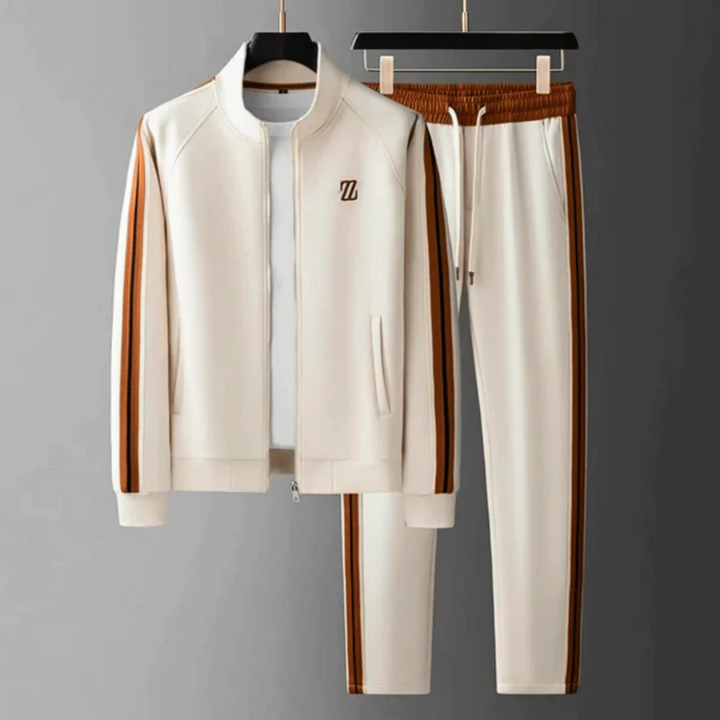 "Herren Trainingsanzug Set mit Reißverschluss, schlanke Passform, sportliches Design, ideal für Sport und Freizeitaktivitäten