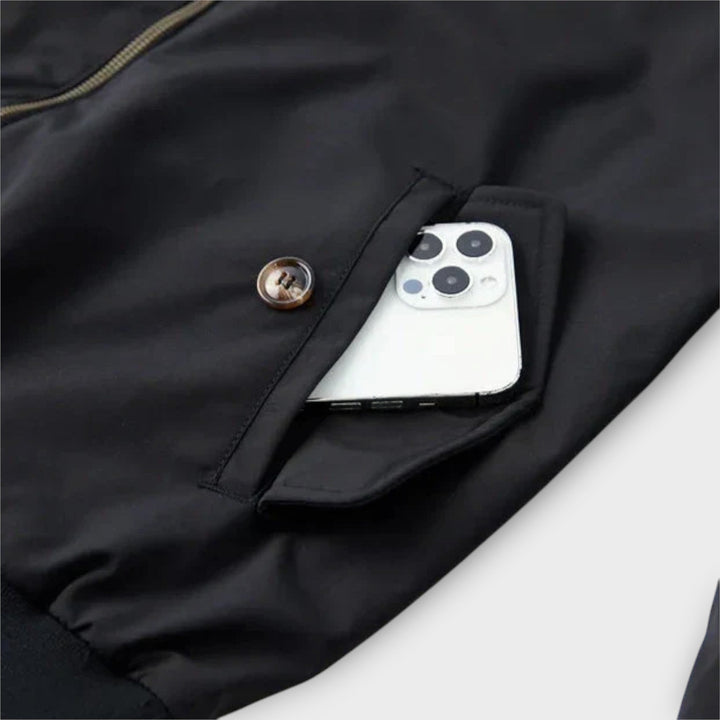 "Herren Übergangsjacke, leicht, funktional, in verschiedenen Farben, mit Reißverschluss und Taschen, für Alltag und Freizeit"