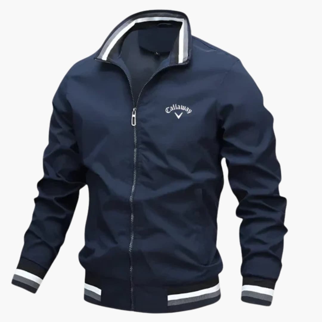 "Herren Übergangsjacke, wasserabweisend, grau, elegant, perfekte Wärmeisolierung, klassische Silhouette, komfortabler Schnitt