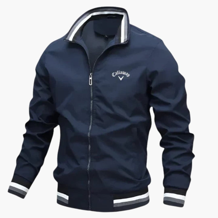 "Herren Übergangsjacke, wasserabweisend, grau, elegant, perfekte Wärmeisolierung, klassische Silhouette, komfortabler Schnitt