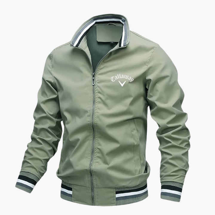 "Herren Übergangsjacke, wasserabweisend, grau, elegant, perfekte Wärmeisolierung, klassische Silhouette, komfortabler Schnitt