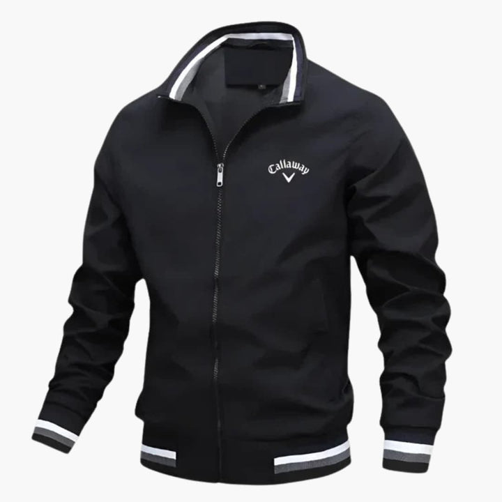 "Herren Übergangsjacke, wasserabweisend, grau, elegant, perfekte Wärmeisolierung, klassische Silhouette, komfortabler Schnitt
