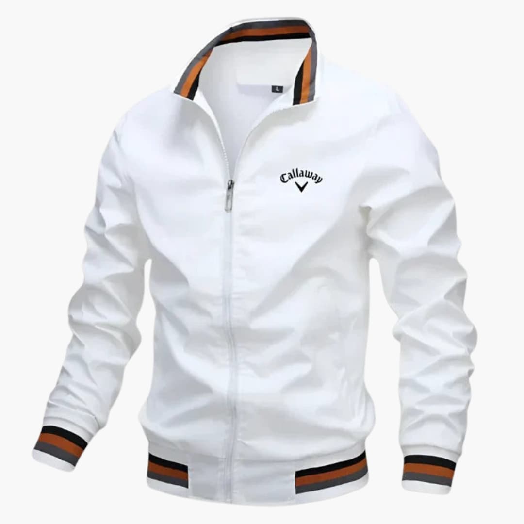 "Herren Übergangsjacke, wasserabweisend, grau, elegant, perfekte Wärmeisolierung, klassische Silhouette, komfortabler Schnitt