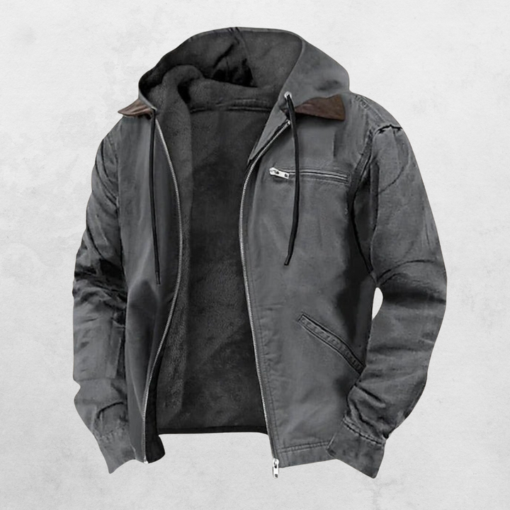 Herren-Winterjacke mit effektiver Isolierung, modernem Design und lockerer Passform, ideal für Stadt und Outdoor.