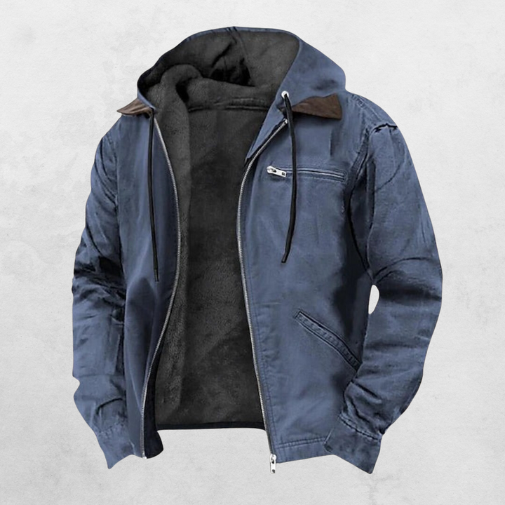 Herren-Winterjacke mit effektiver Isolierung, modernem Design und lockerer Passform, ideal für Stadt und Outdoor.
