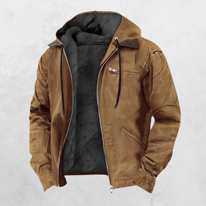 Herren-Winterjacke mit effektiver Isolierung, modernem Design und lockerer Passform, ideal für Stadt und Outdoor.