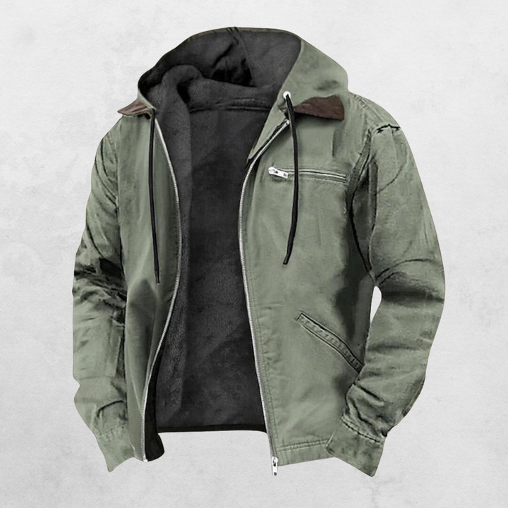 Herren-Winterjacke mit effektiver Isolierung, modernem Design und lockerer Passform, ideal für Stadt und Outdoor.