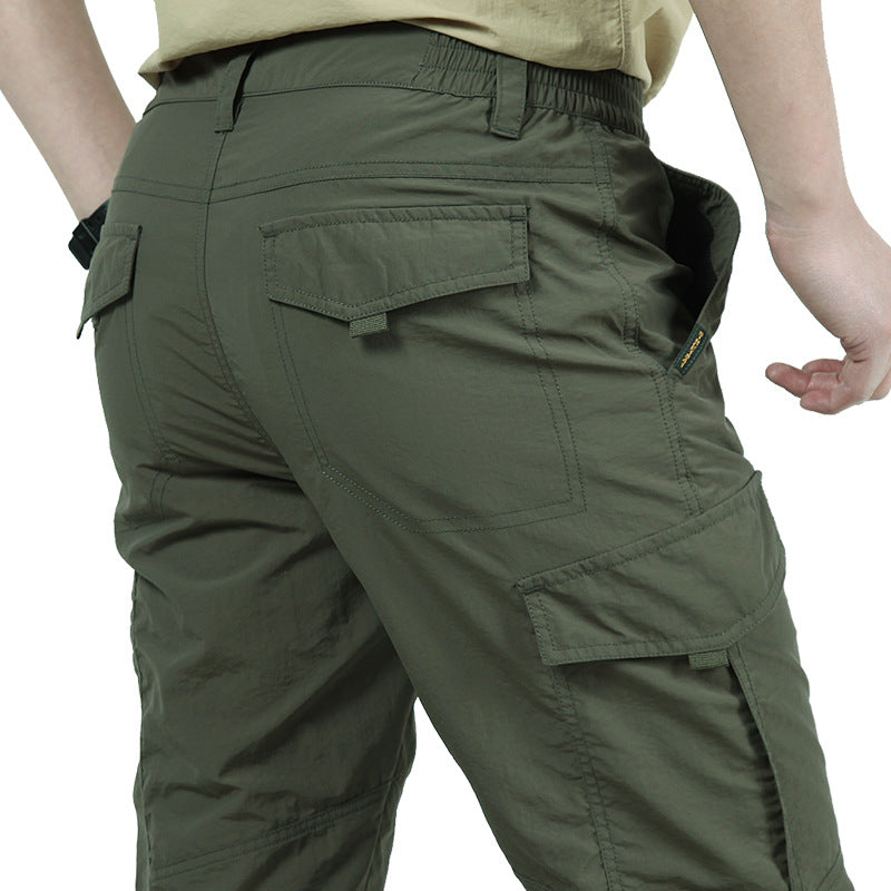 "Herrenhose mit mehreren Taschen, schlanker Schnitt, vielseitig und modisch, robustes Material, ideal für alltäglichen Komfor