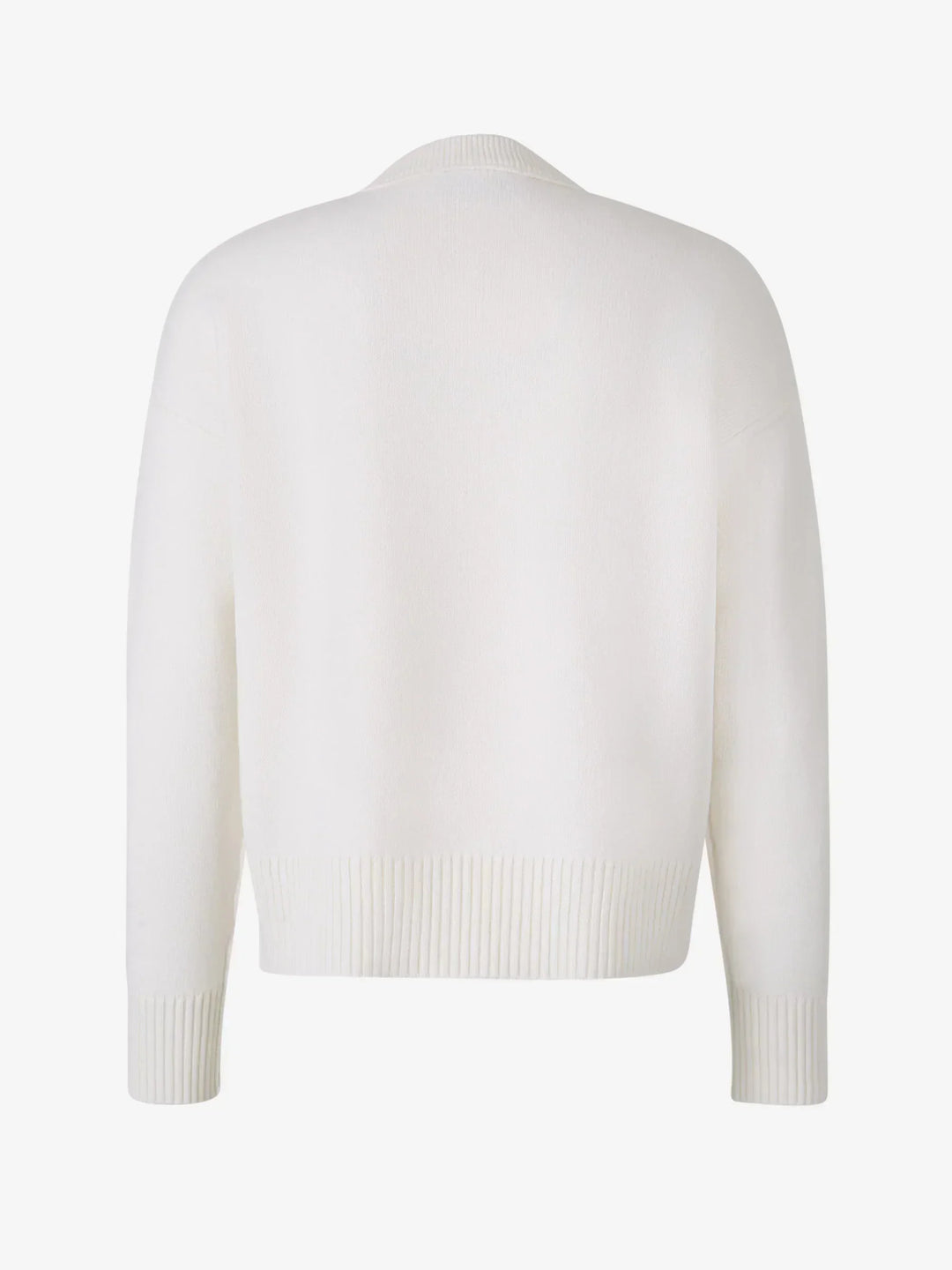 "Herz-Pullover für Damen, weich, weiß, mit Herzen, modisch und bequem, ideal für kalte Tage, vielseitig kombinierbar."