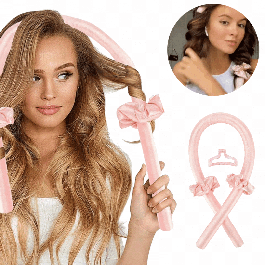 "Hitzefreies Locken-Set für schonende, natürliche Locken ohne Wärmeschäden; schlankes Design, easy-to-use."