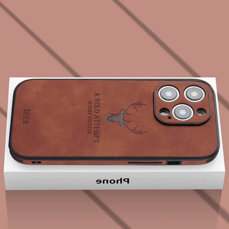 "Hochwertige Wildleder iPhone-Hülle, stoßfest, grün, mit Kameraschutz, luxuriöses Design, kompatibel mit iPhone 12-15"