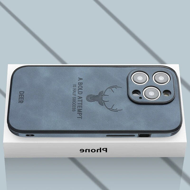 "Hochwertige Wildleder iPhone-Hülle, stoßfest, grün, mit Kameraschutz, luxuriöses Design, kompatibel mit iPhone 12-15"