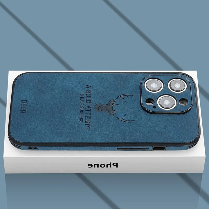 "Hochwertige Wildleder iPhone-Hülle, stoßfest, grün, mit Kameraschutz, luxuriöses Design, kompatibel mit iPhone 12-15"