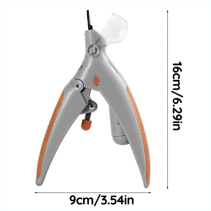 "Hund Nagelknipser mit Schnell-Sensoren, ergonomisch, Edelstahlklingen, sicher, schmerzfrei, komfortabler Griff."