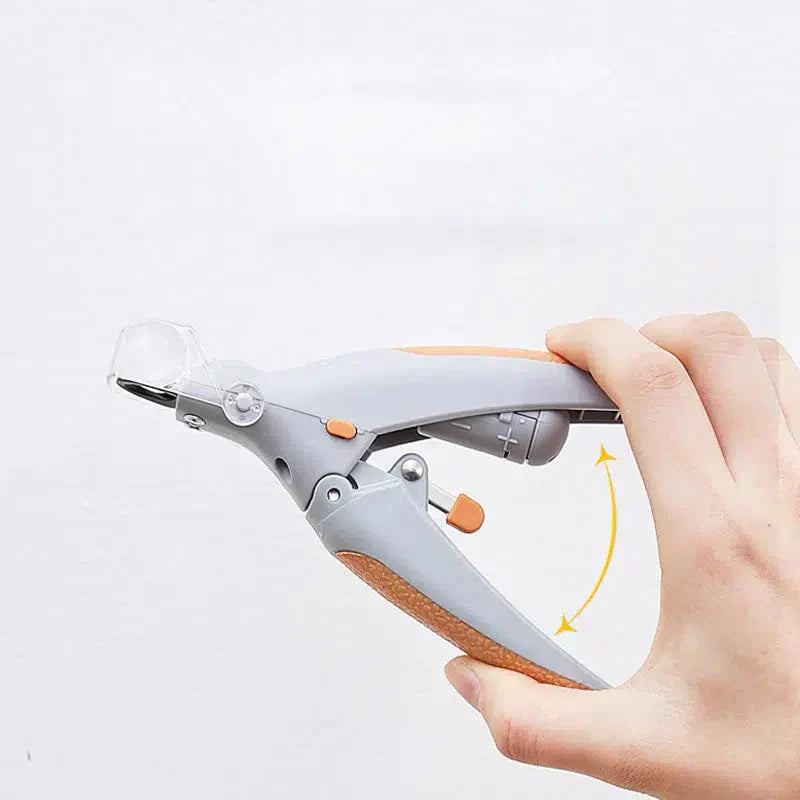 "Hund Nagelknipser mit Schnell-Sensoren, ergonomisch, Edelstahlklingen, sicher, schmerzfrei, komfortabler Griff."