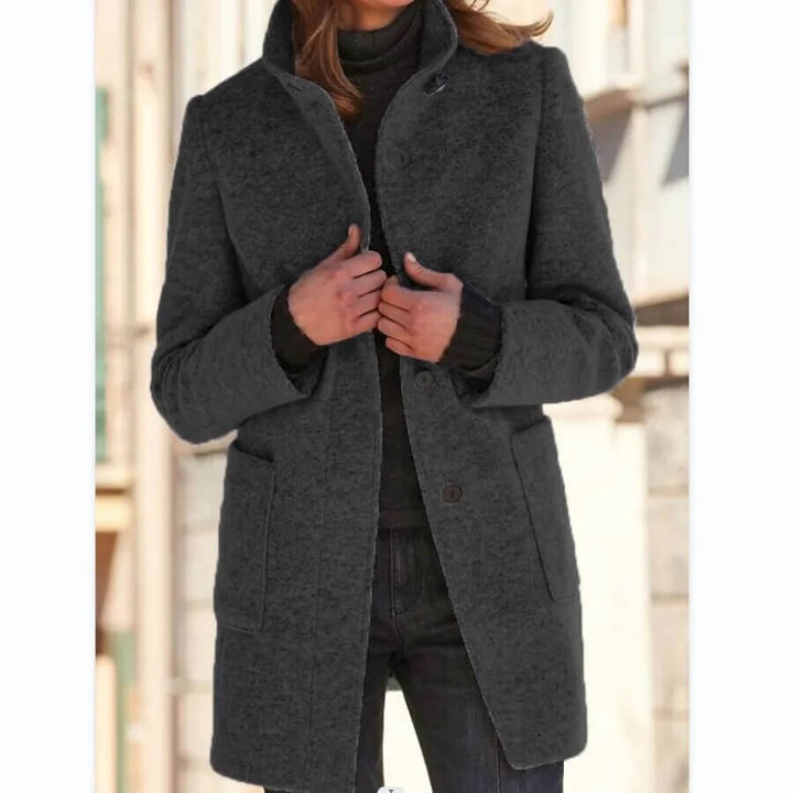 Eleganter Damen-Wollmantel für Herbst und Winter