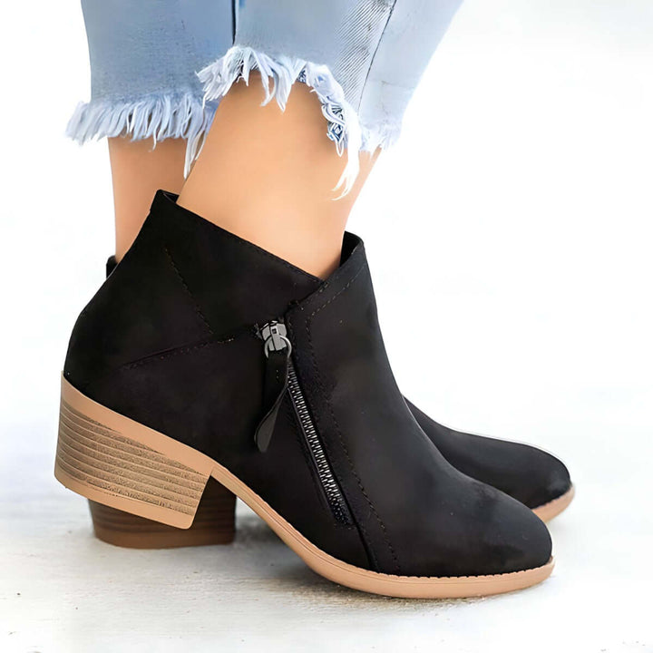 Stylische Velourslederstiefel für Damen
