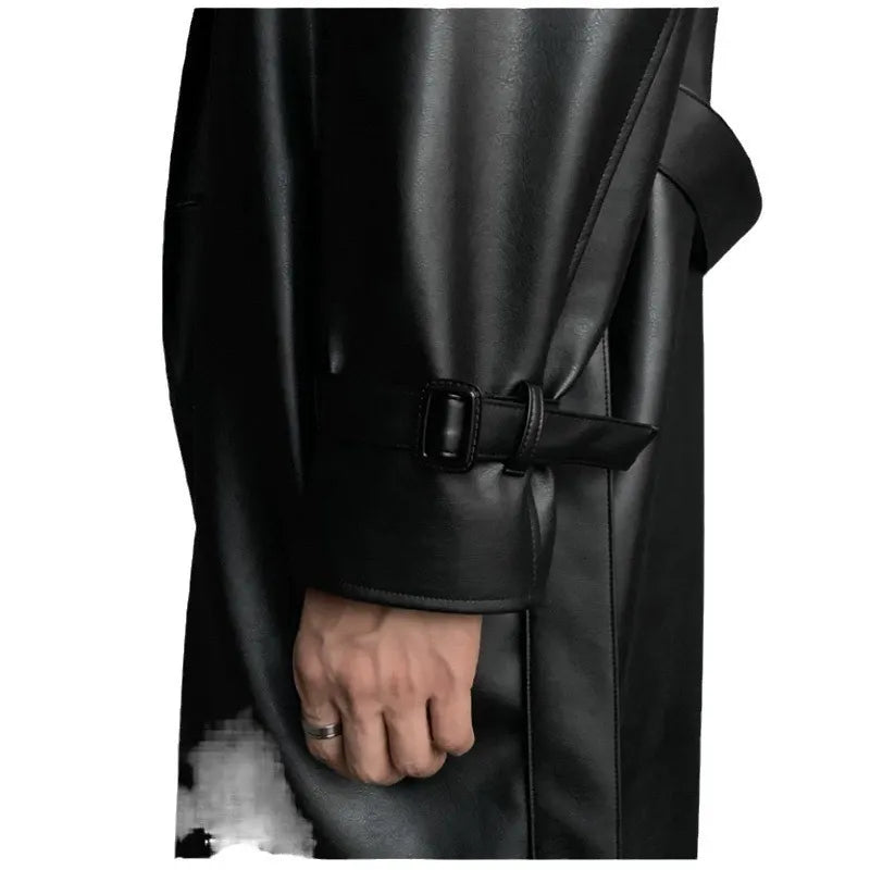 Knielanger Trenchcoat für Herren - Zeitloser Stil & Funktionalität