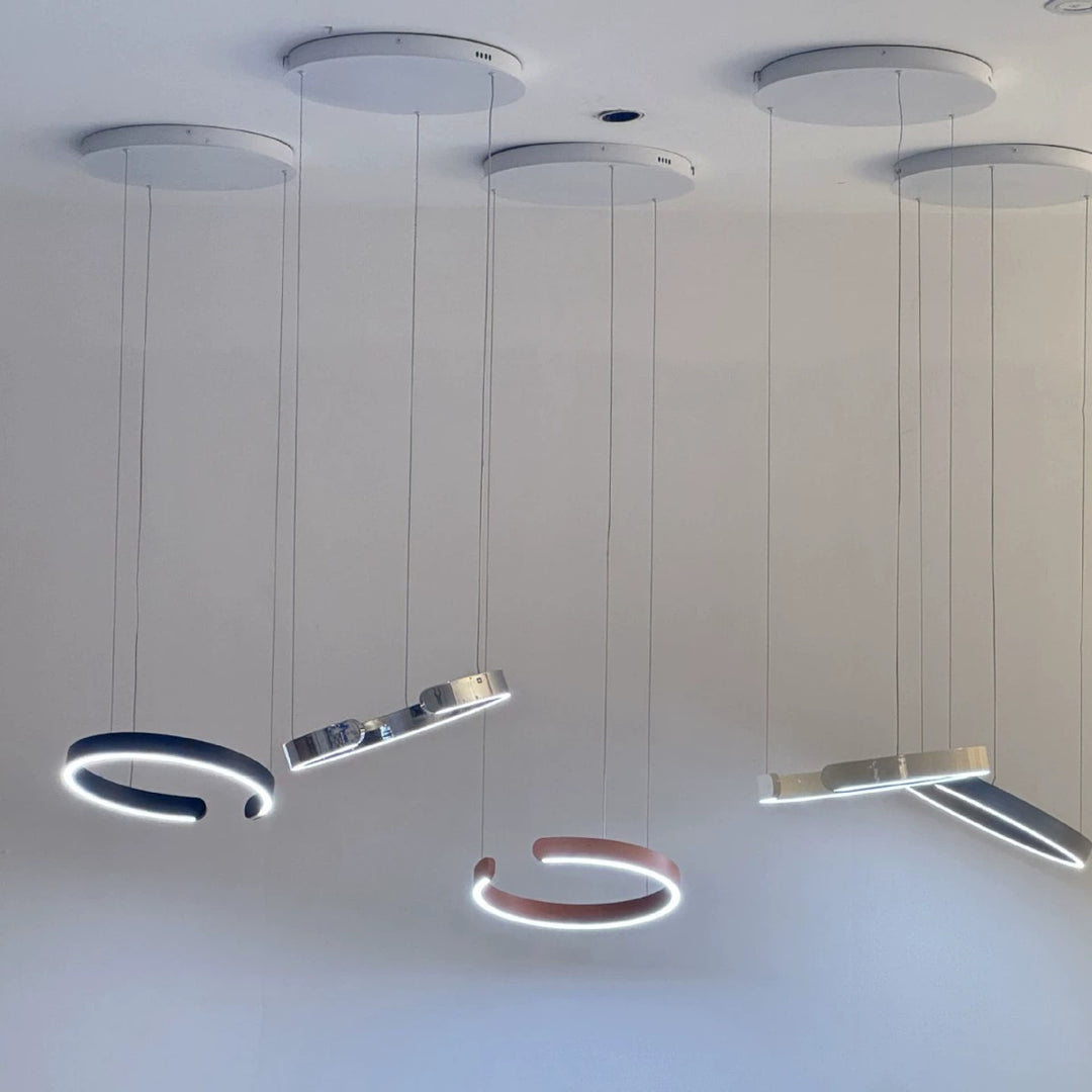 Moderne Kreis-LED-Hängeleuchte
