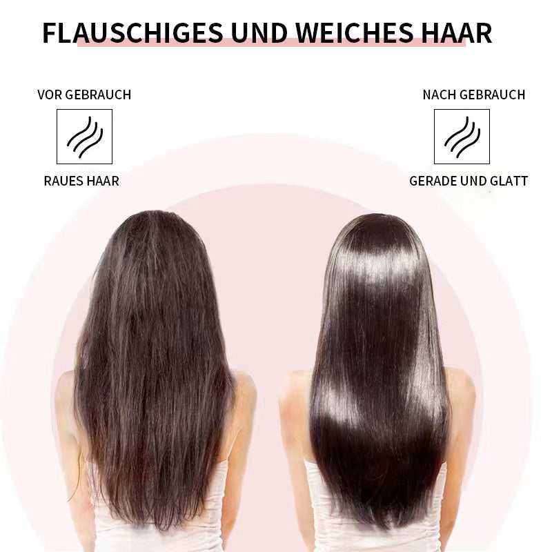 Innovativer 2-in-1-Haarglätter und Lockenstab in elegantem Design, erhältlich in Rot, Silber, Rosa, Weiß und Schwarz.