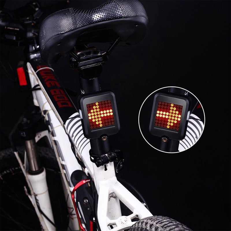 "Intelligente LED-Fahrrad-Blinklichter mit USB-Aufladung, robustem Design und Laserlicht für maximale Sichtbarkeit und Sicher