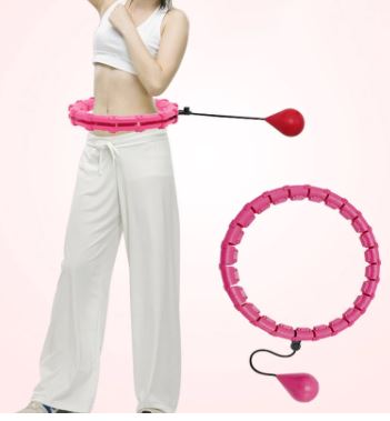 "Intelligenter Fitness-Reifen in Rosa, innovativ für effektives Heimtraining, anpassbar zur Bauchstraffung und Fettverbrennun