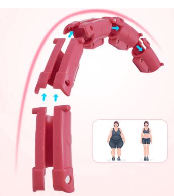 "Intelligenter Fitness-Reifen in Rosa, innovativ für effektives Heimtraining, anpassbar zur Bauchstraffung und Fettverbrennun