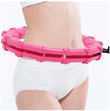 "Intelligenter Fitness-Reifen in Rosa, innovativ für effektives Heimtraining, anpassbar zur Bauchstraffung und Fettverbrennun